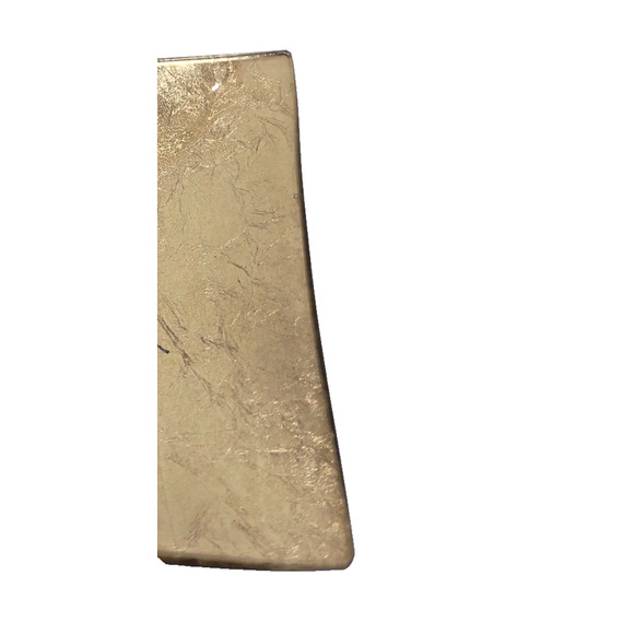 Vintage Gold Foil Art Glass Tray Decorative Vanity Serving Tray 13.5 x 5" - Picture 9 of 9